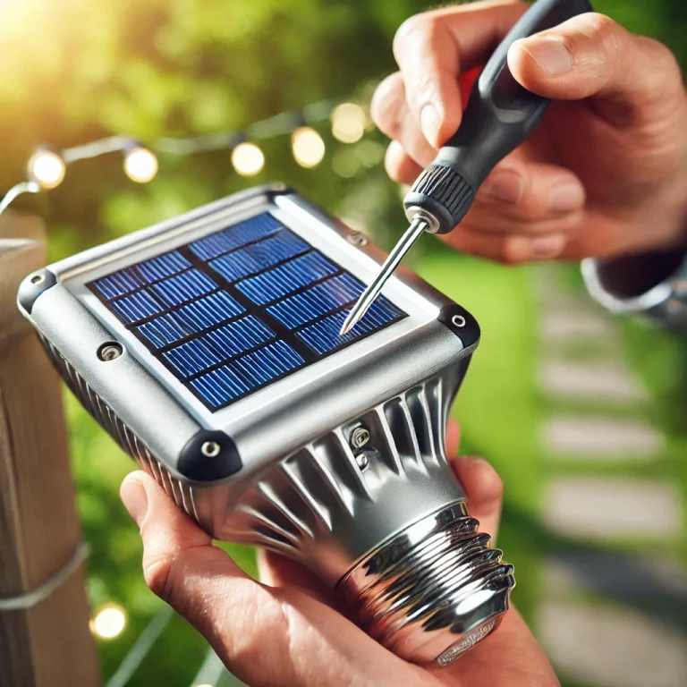 how to fix solar lights