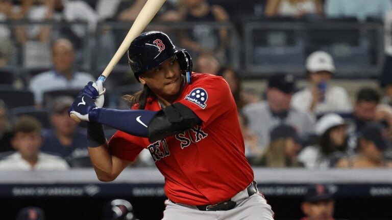 Squirrel runs into Red Sox’ Jhostynxon Garcia at the plate