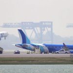 Video shows plane rolling off Logan runway
