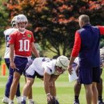 What oddsmakers are projecting for Patriots, Drake Maye in 2025