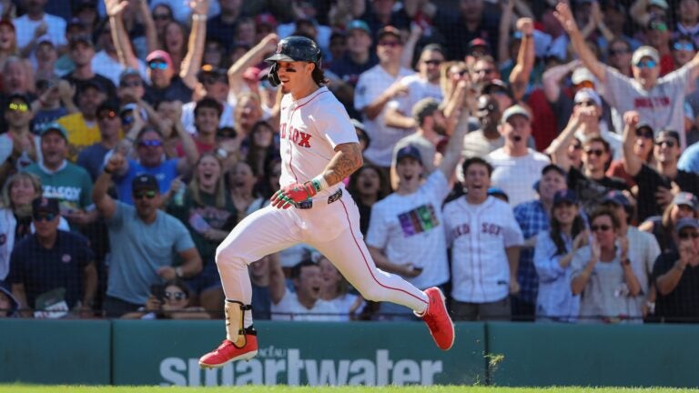 How fast did Jarren Duran run bases on his inside-the-park HR?