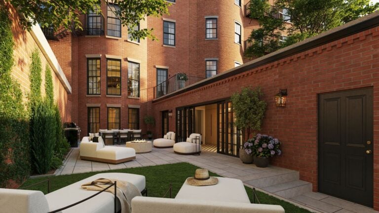 Peek inside a $15.5M Beacon Hill brownstone with a courtyard