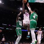 Celtics show flashes, but 76ers claim season opener