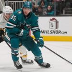 Celebrini notches 14th goal, Sharks beat Bruins 3-1