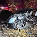 Commuter train plows through car on tracks in Acton